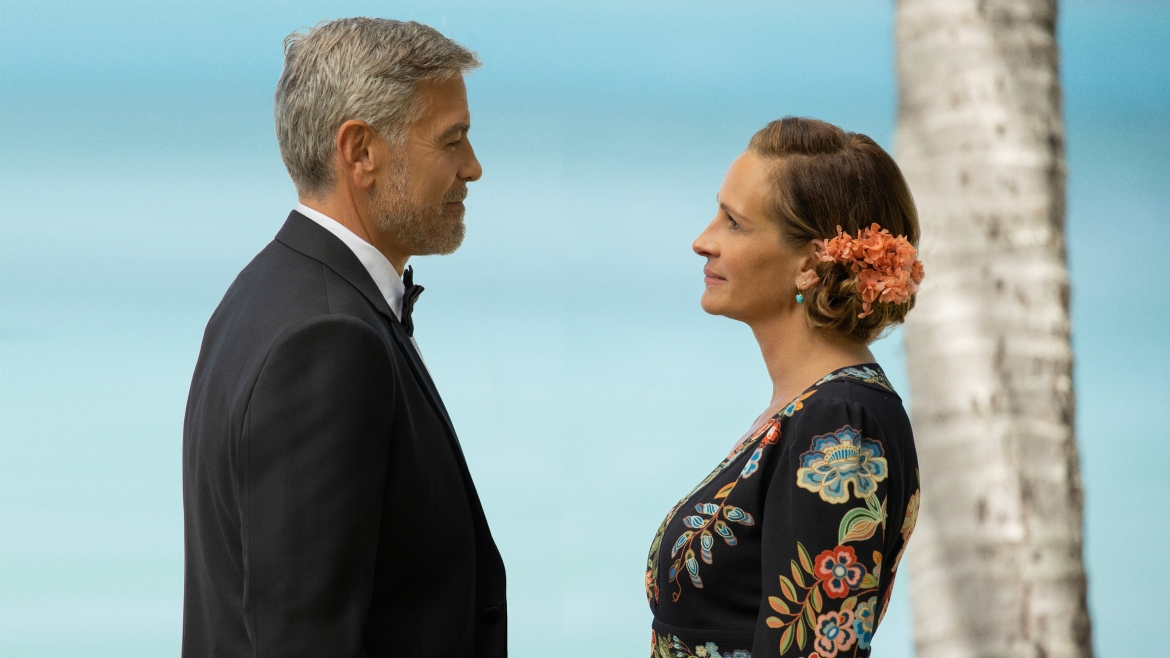 "Tấm vé đến thiên đường" tái hợp Clooney và Roberts sau 4 bộ phim đóng chung.