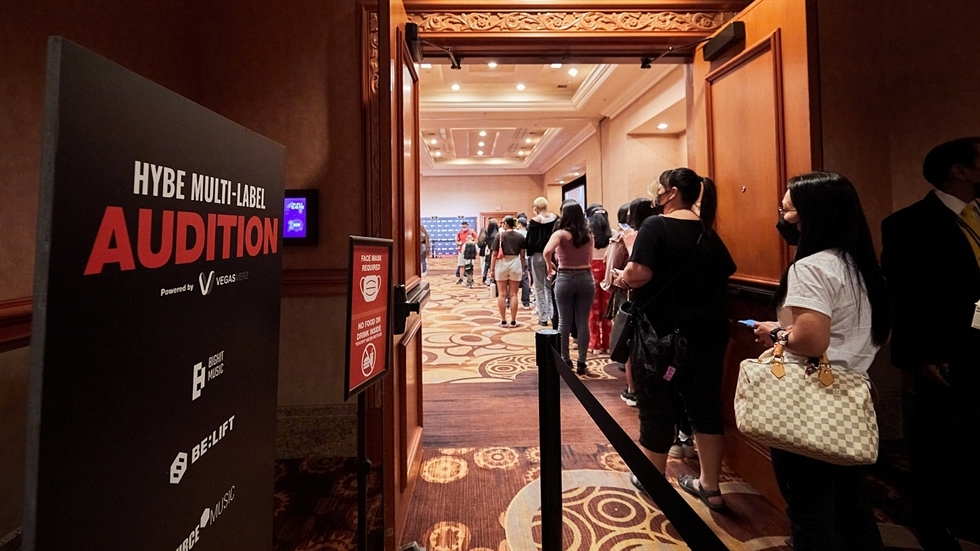 Buổi thử giọng của HYBE được tổ chức tại Las Vegas.