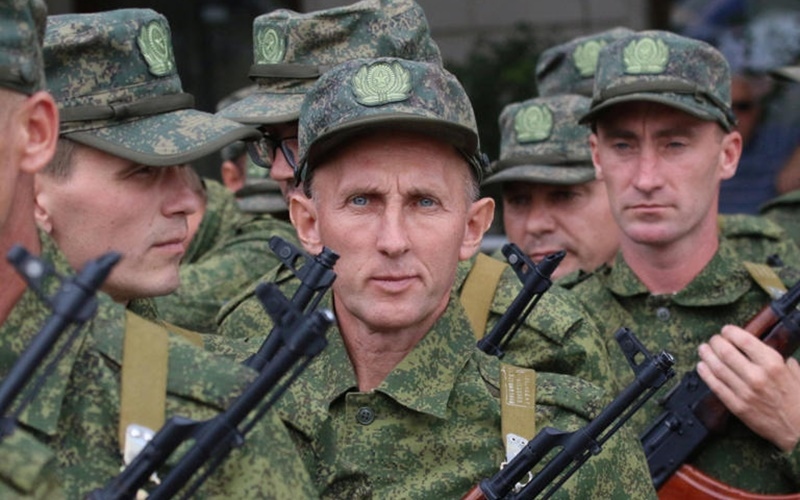 Lực lượng lính dự bị Nga. Ảnh: Reuters.