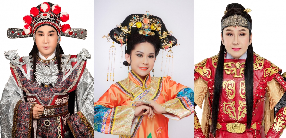 Từ trái qua: NSƯT Kim Tử Long, nghệ sĩ Bình Tinh, NSƯT Vũ Luân