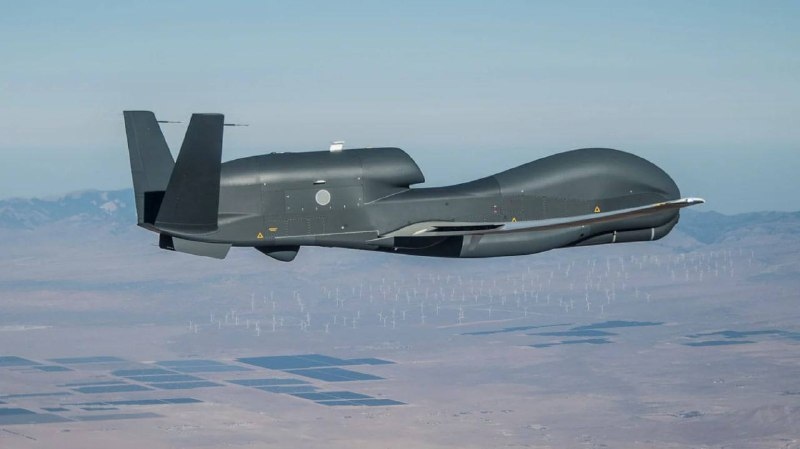 UAV trinh sát RQ-4B Global Hawk của Mỹ. Ảnh: Telegram