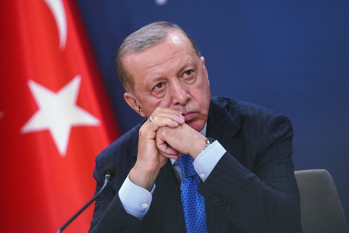 Tổng thống Thổ Nhĩ Kỳ Erdogan. Ảnh: Bloomberg