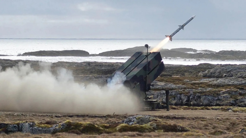 Hệ thống NASAMS khai hỏa đạn AIM-120. Ảnh: Drive