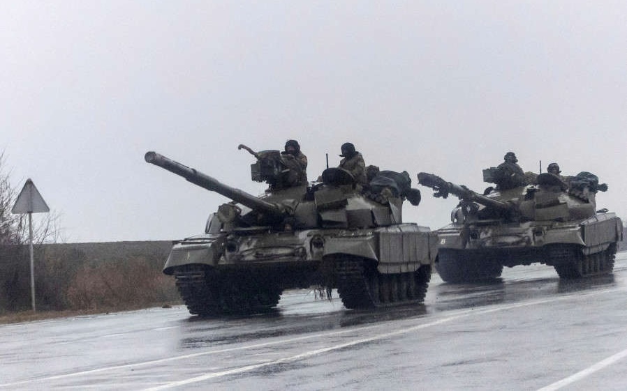 Xe tăng của quân đội Ukraine. Ảnh: Reuters.