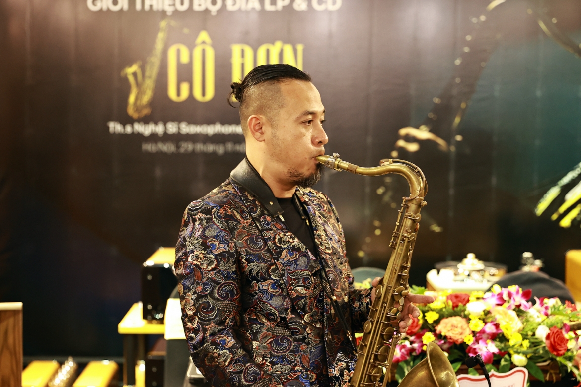 Nghệ sĩ saxophone Lê Duy Mạnh.