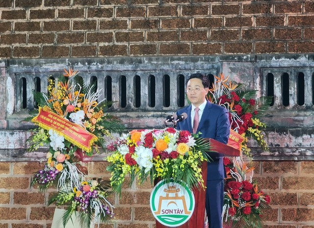 Bí thư Thị ủy Sơn Tây Trần Anh Tuấn. Ảnh: VGP/Minh Anh
