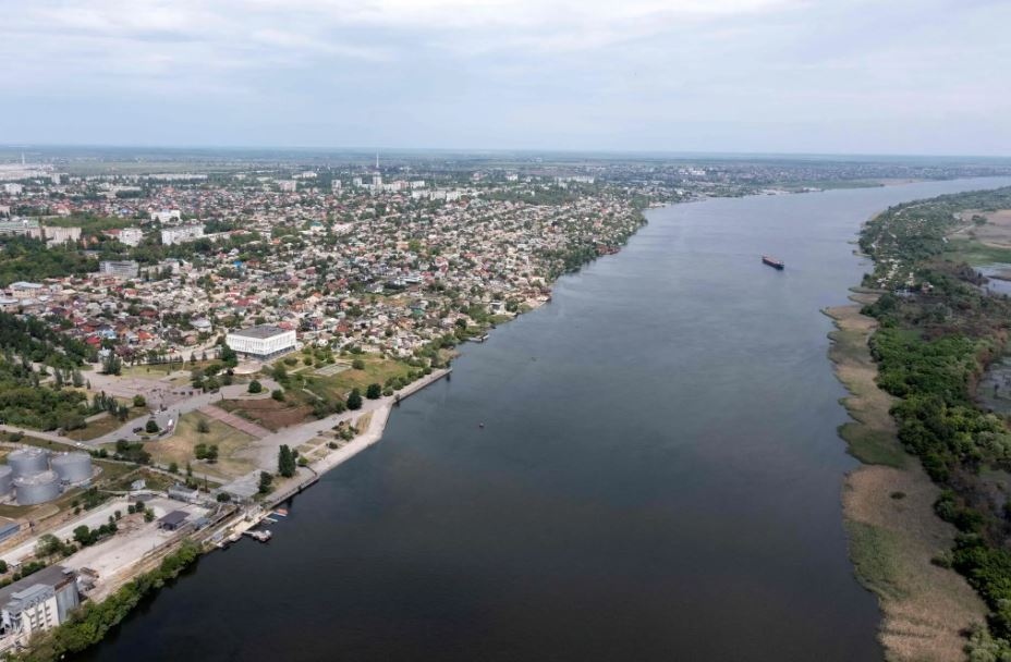 Toàn cảnh thành phố Kherson nhìn từ trên cao. Ảnh: New York Times