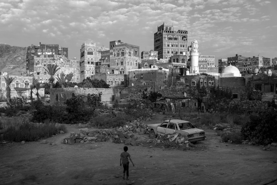 Một phần di sản thế giới Sana’a (Yemen) đã bị hủy hoại. Nguồn: Moises Saman/National Geographic