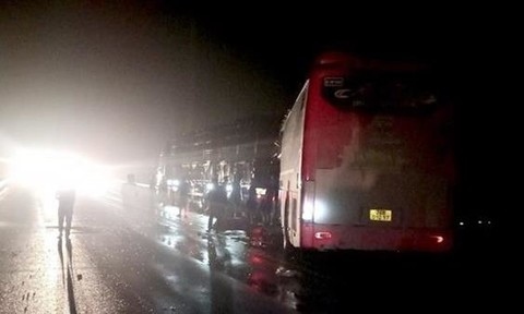 Hiện trường vụ tai nạn.