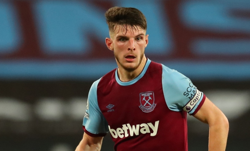 Tiền vệ Declan Rice (West Ham): Tiền vệ người Anh có giá trị chuyển nhượng 80 triệu Euro.