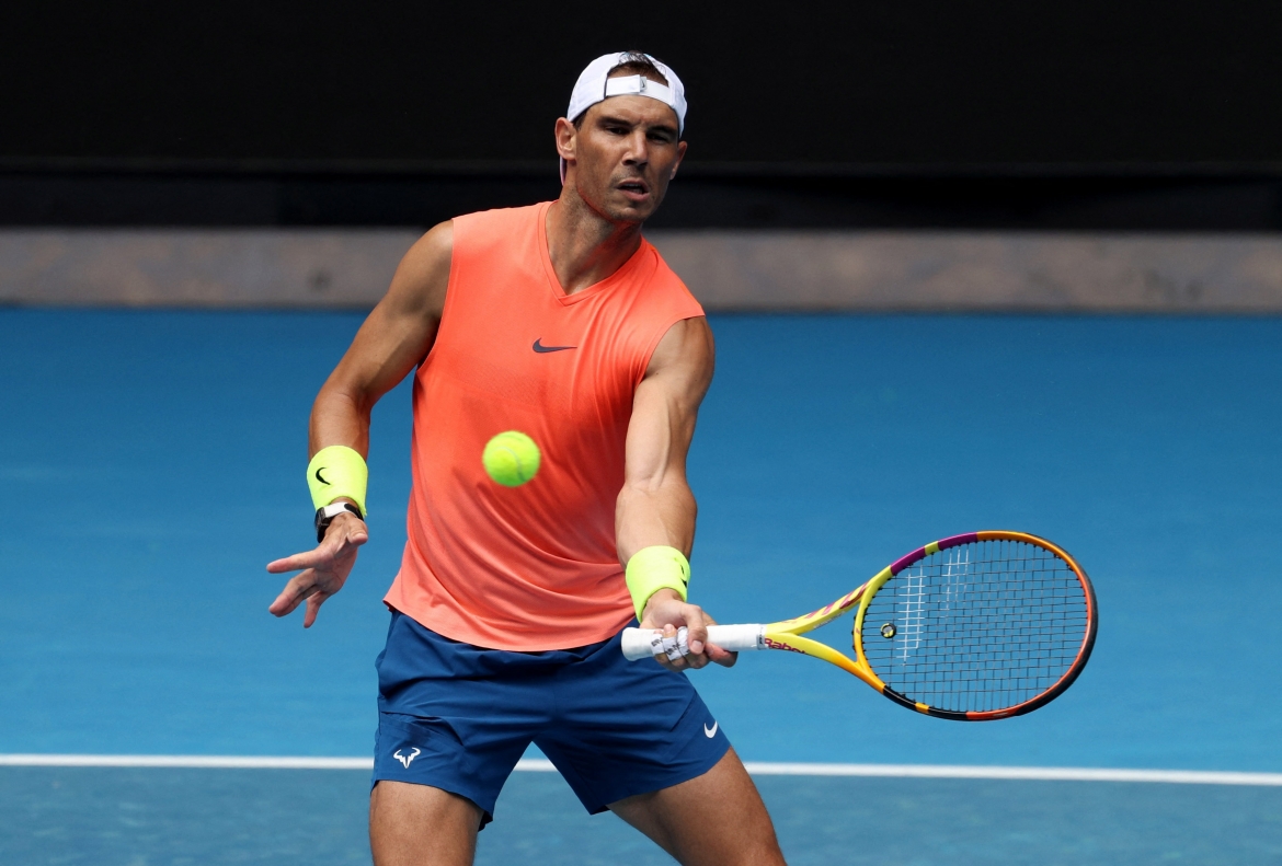 Rafael Nadal là tay vợt đáng chú ý nhất ra sân trong ngày thi đấu đầu tiên của Australian Open 2023. (Ảnh: Reuters). 