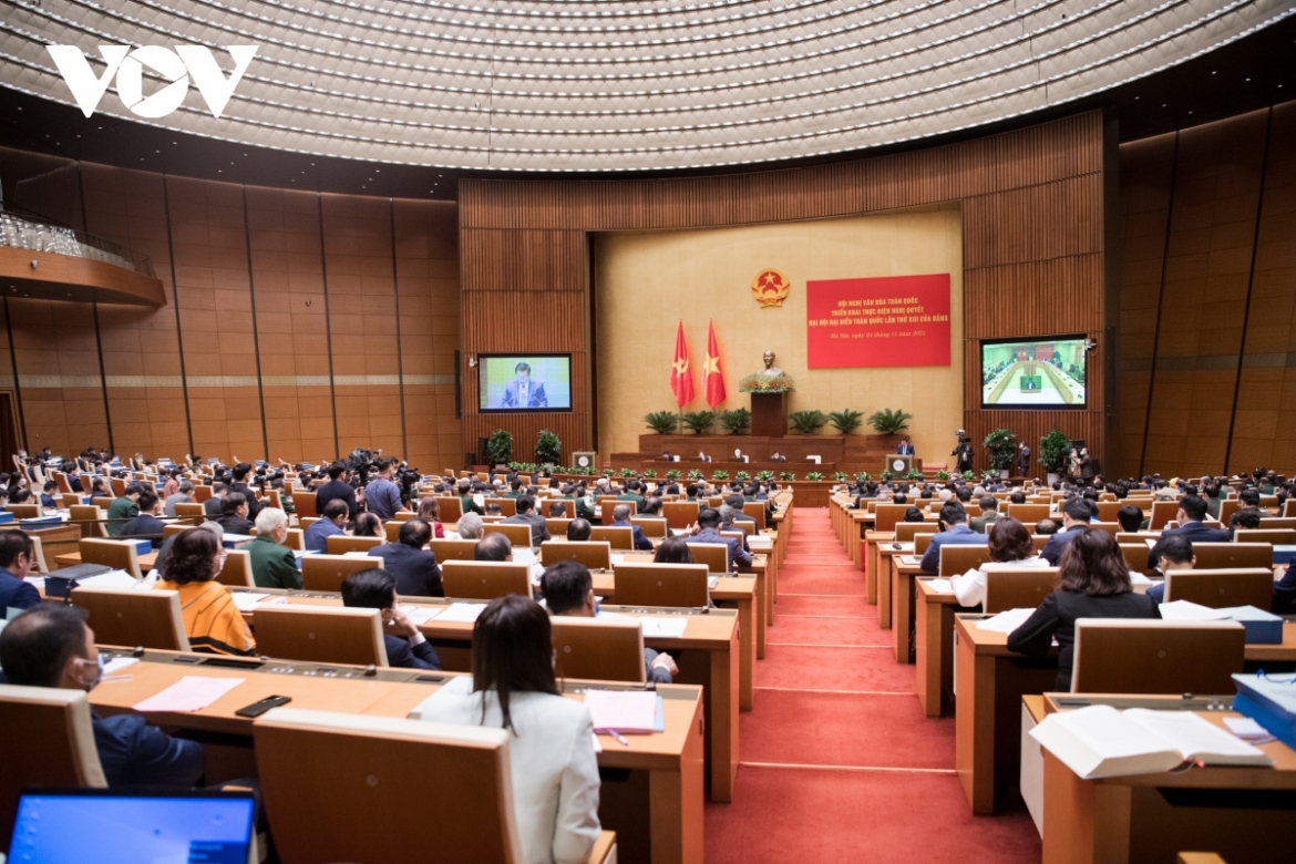 Hội nghị Văn hóa toàn quốc ngày 24/11/2021.