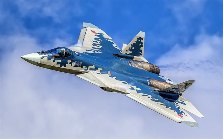 Tiêm kích tàng hình Su-57 của Nga. Ảnh: IT