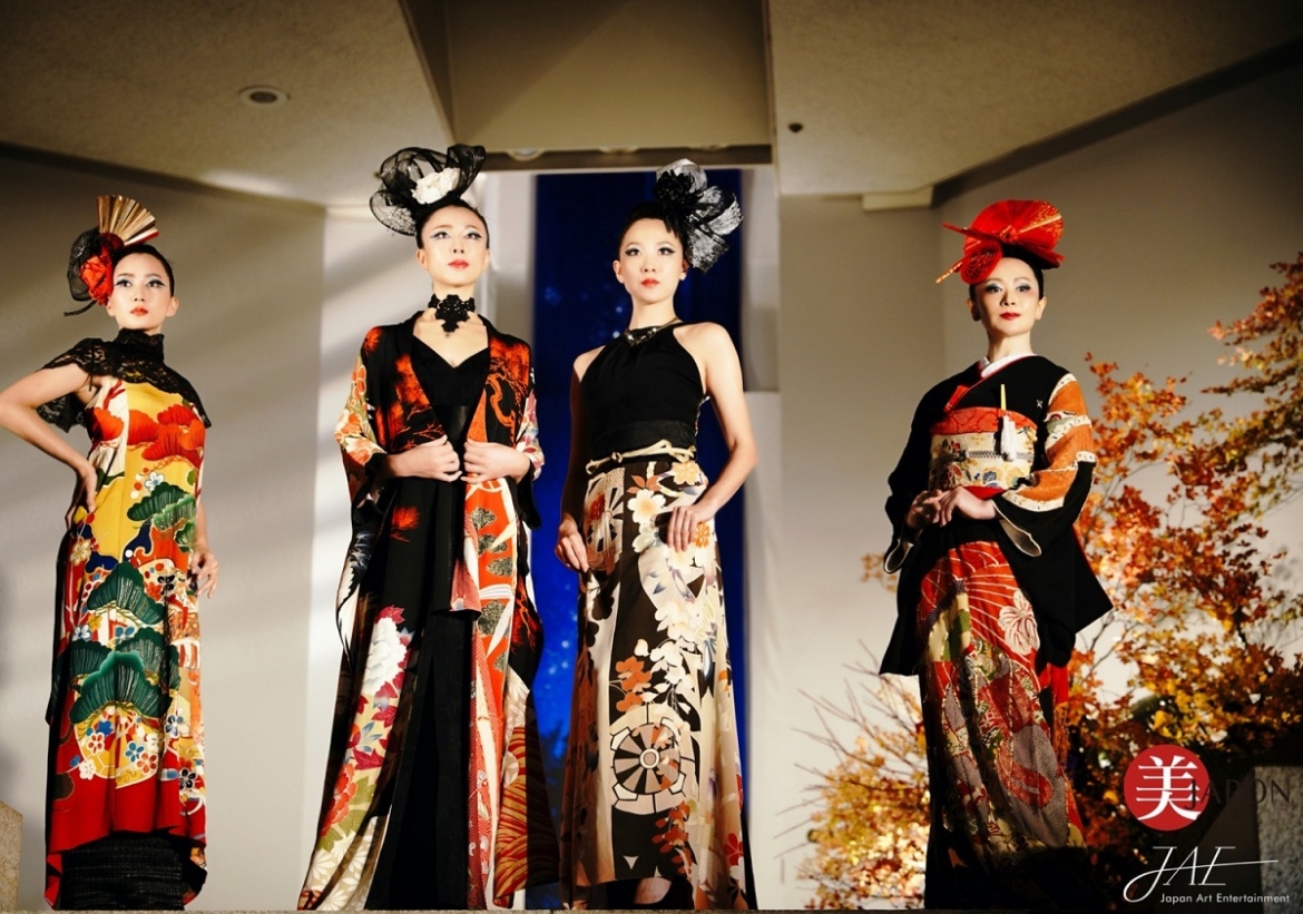 Trình diễn trang phục kimono của nhà thiết kế Kobayashi Eiko tại Tokyo năm 2020. (Nguồn: Be-Japon)