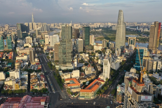 Khu vực trung tâm TP HCM, tháng 11/2022. Ảnh: Quỳnh Trần.VnExpress