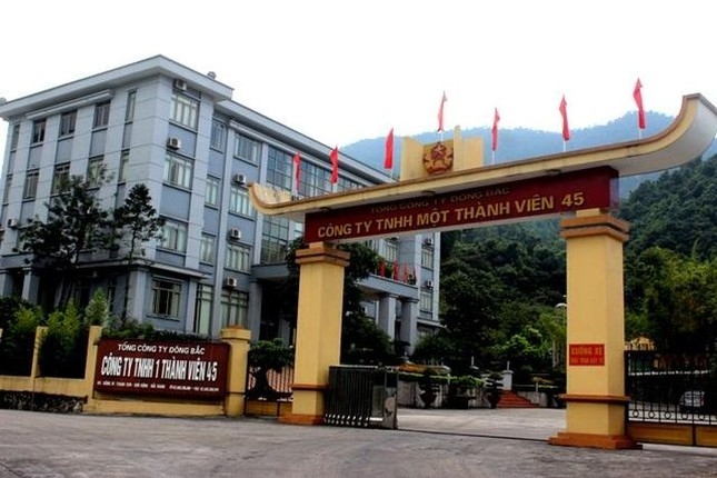 UBND tỉnh Bắc Giang đã quyết định xử phạt vi phạm hành chính Công ty 45 thuộc Tổng công ty Đông Bắc, với tổng số tiền 860 triệu đồng.