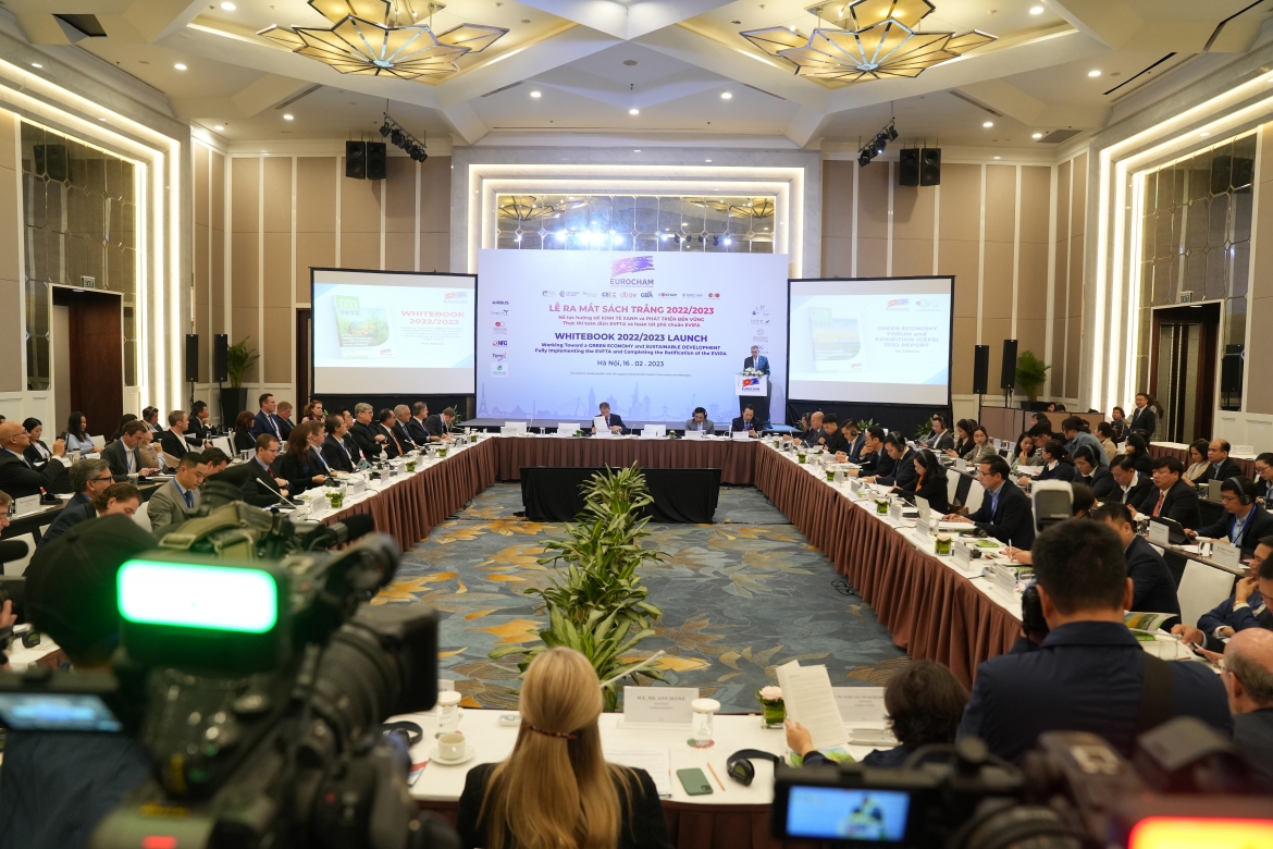 Lễ ra mắt Sách Trắng ngày 16/2/2023 tạo diễn đàn đối thoại hiệu quả giữa cộng đồng doanh nghiệp châu Âu và các nhà hoạch định chính sách Việt Nam.
