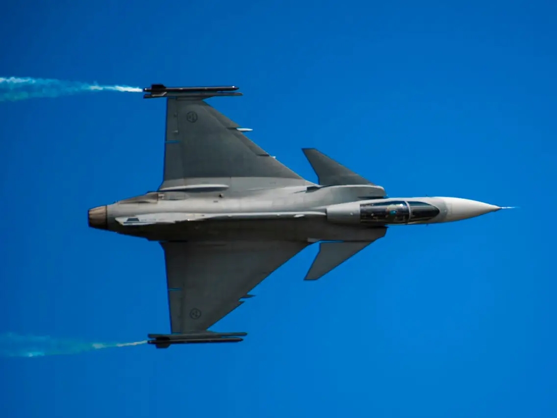 Máy bay Gripen của Không quân Thụy Điển. Ảnh: USAF