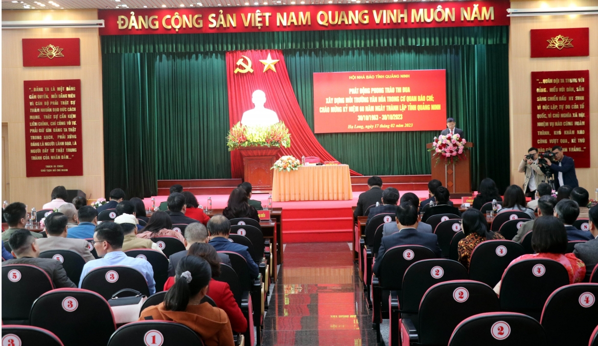 Phát động xây dựng môi trường văn hóa trong các cơ quan báo chí tại Quảng Ninh.