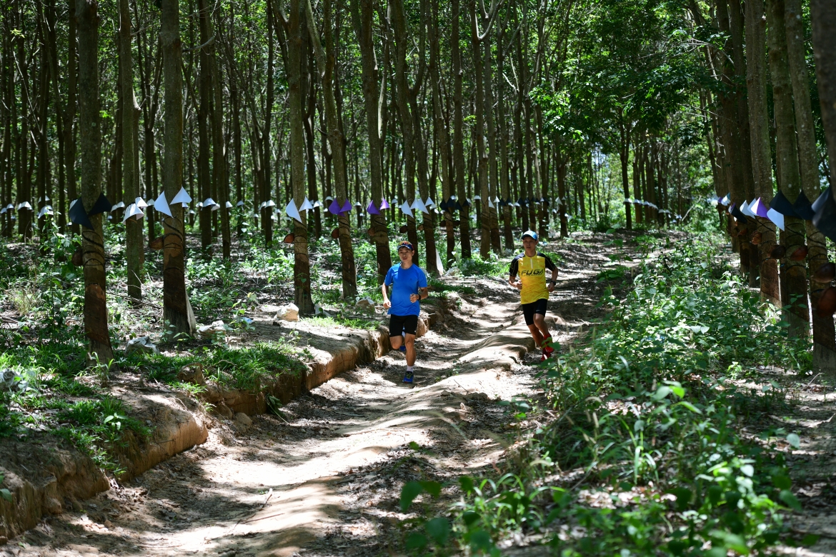 Những cung đường ở giải chạy Vì An toàn giao thông - Sa Thầy 2023. 