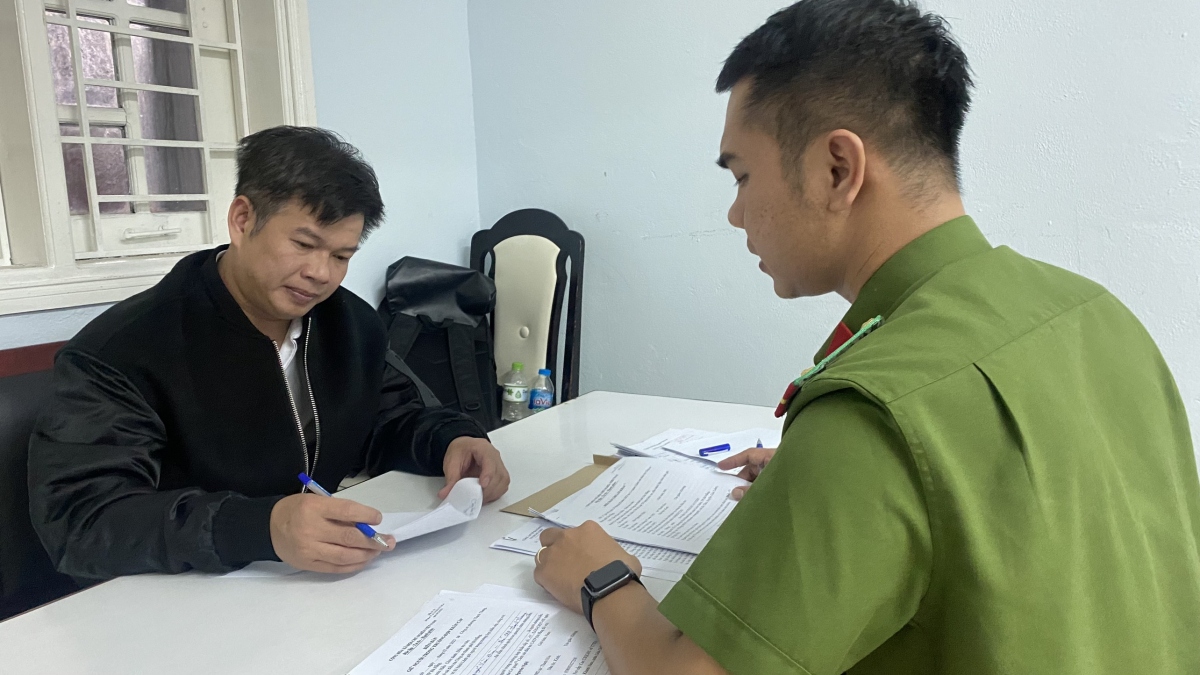 Công an làm việc với Đào Nguyên Nghị