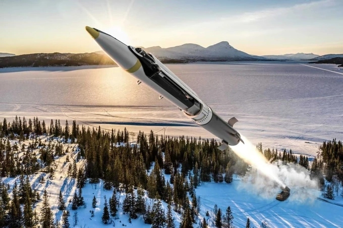 Mỹ đã cung cấp cho Ukraine bom GLSDB có tầm bắn tới 150km. Ảnh: SAAAB