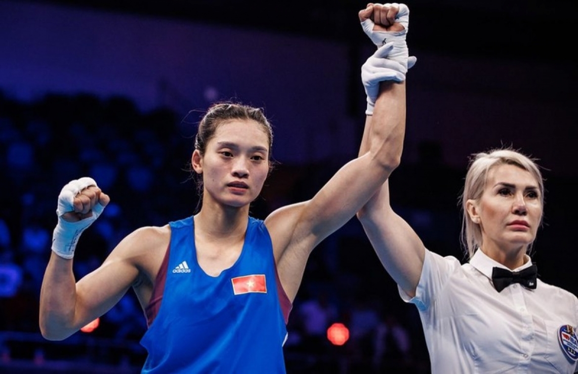  Nguyễn Thị Tâm chắc chắn giành huy chương khi vào bán kết Giải vô địch boxing nữ thế giới 2023. (Ảnh: IBA)