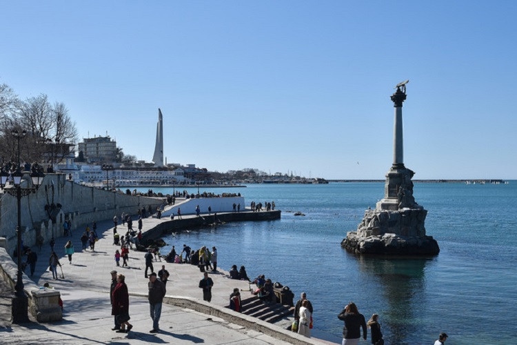 Một góc cảng Sevastopol ở bán đảo Crimea. Ảnh: TV Zvezda