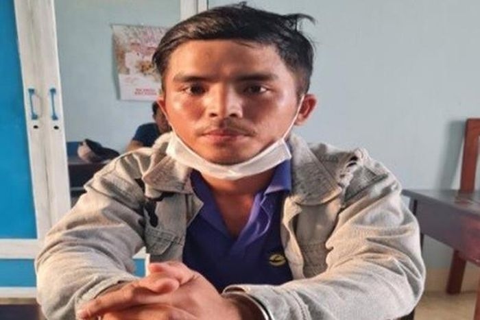 Đối tượng Lê Minh Long bị bắt giữ (Ảnh: Công an tỉnh Đồng Nai)