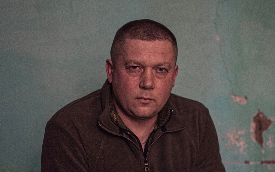 Chân dung Kupol - trung tá, tiểu đoàn trưởng của Ukraine. Ảnh: Washington Post.