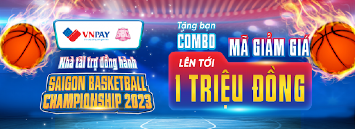 VNPAY là nhà tài trợ Vàng cho giải Saigon Basketball Championship 2023.