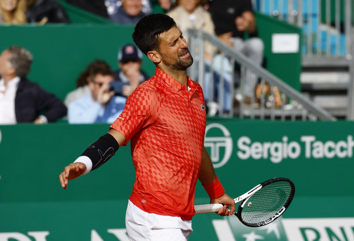 Djokovic bị loại sớm năm thứ hai liên tiếp tại Monte Carlo Masters. (Ảnh: Reuters). 