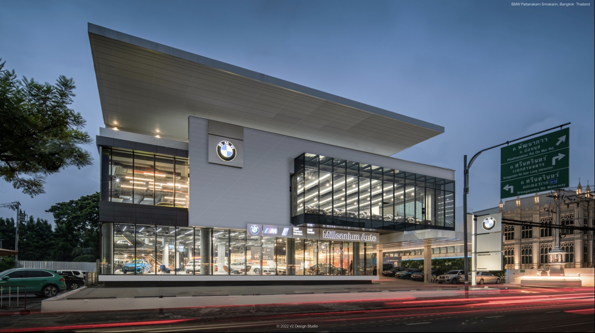 Dự án showroom BMW (Thái Lan) dự thi hạng mục Thiết kế nội thất thương mại xuất sắc nhất. (Ảnh: AADA)