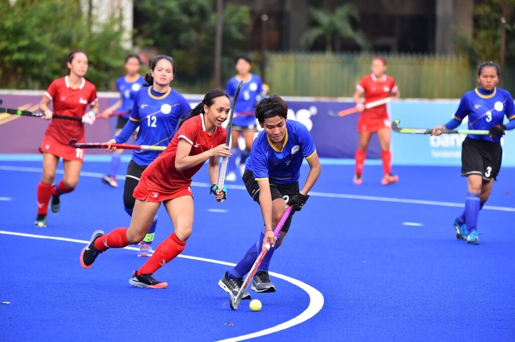 Hockey ở SEA Games 32 sẽ là môn thể thao khởi tranh những nội dung đầu tiên vào hôm nay. (Ảnh: BTC). 