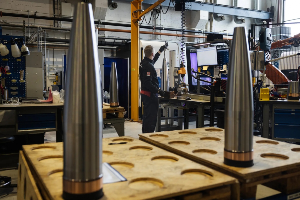 Nhà máy sản xuất đạn dược của Nammo ở Na Uy. Ảnh: NY Times