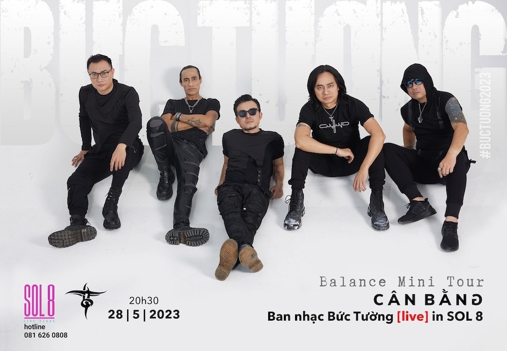 Ban nhạc Bức Tường sẽ tổ chức minitour tại 3 thành phố lớn.