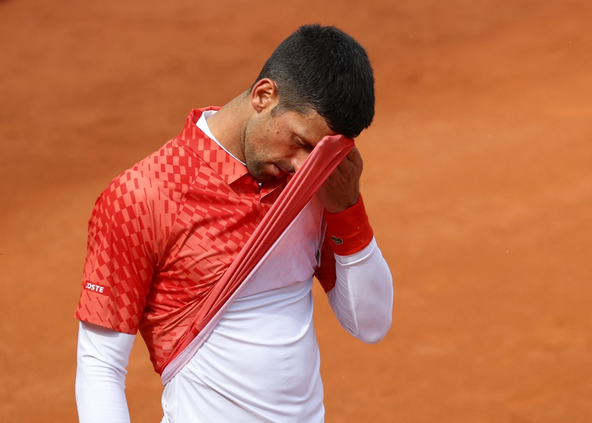 Sự thất vọng của Djokovic. (Ảnh: Reuters). 