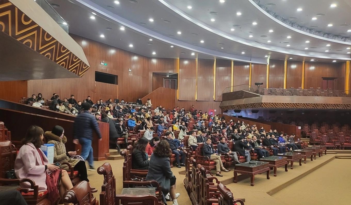 Công trình hoàn thành năm 2020 và là nơi tổ chức nhiều đêm diễn quan họ (Ảnh: Fanpage Nhà hát Dân ca Quan họ Bắc Ninh).