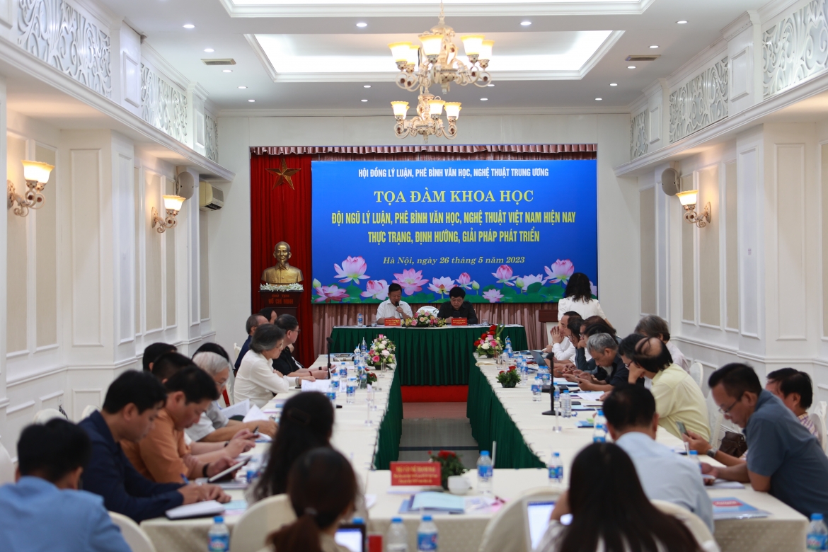 Tọa đàm khoa học “Đội ngũ lý luận, phê bình văn học, nghệ thuật hiện nay: Thực trạng, định hướng, giải pháp phát triển”. 