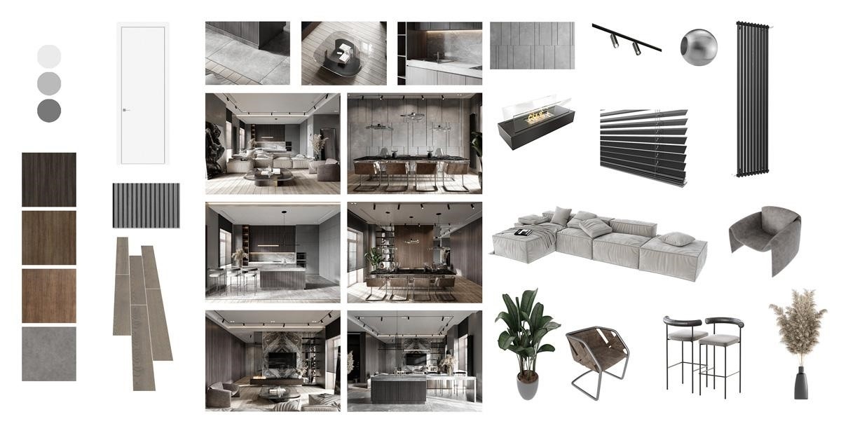 Tổng quan về bảng thiết kế nội thất.