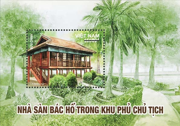 Mẫu bộ Tem nhà sàn Bác Hồ