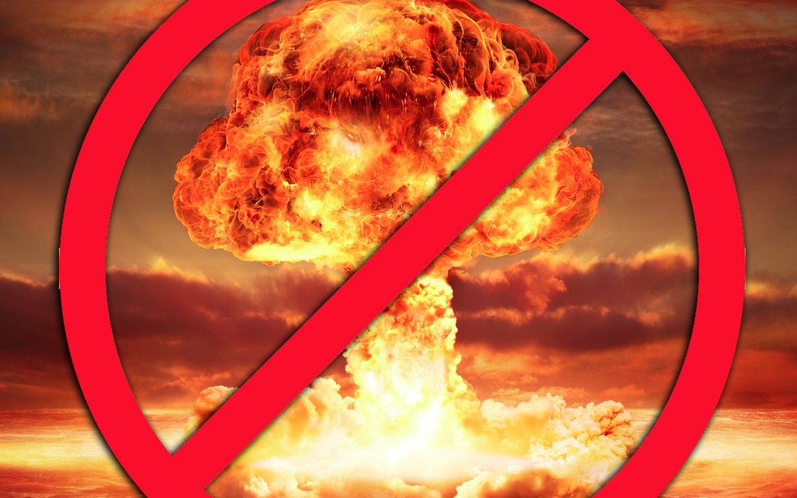 Đồ họa biểu tượng cấm thử vũ khí hạt nhân, ngăn chặn chiến tranh hạt nhân. Nguồn: Cjpme.