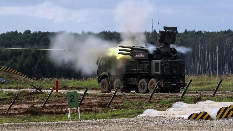 Tổ hợp tên lửa - pháo phòng không Pantsir-S1 của Nga. (Ảnh: Izvestia)