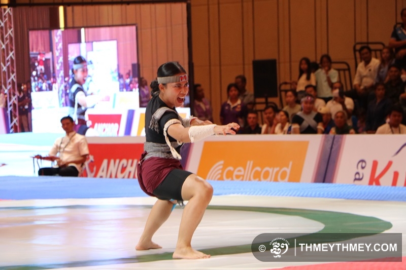 Campuchia bứt phá trên bảng tổng sắp huy chương SEA Games 32 nhờ 4 HCV của môn Kun Bokator. (Ảnh: Thmey Thmey). 