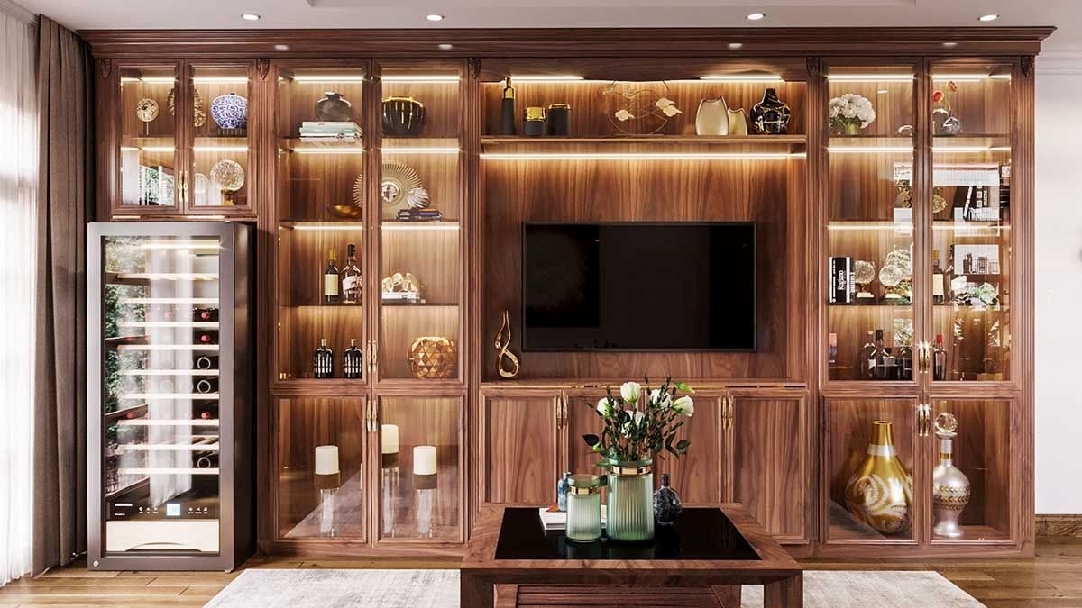 Bạn cũng có thể lắp kính để mang lại cảm giác sang trọng cho căn phòng./.