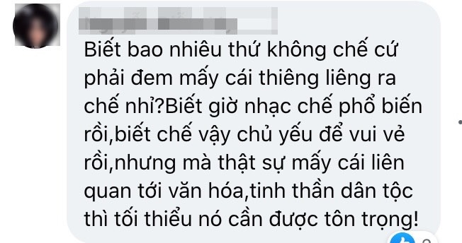 Phần lớn cư dân mạng cho rằng việc xuyên tạc, chế thơ văn học là điều thiếu tôn trọng, thậm chí xâm phạm lịch sử. 