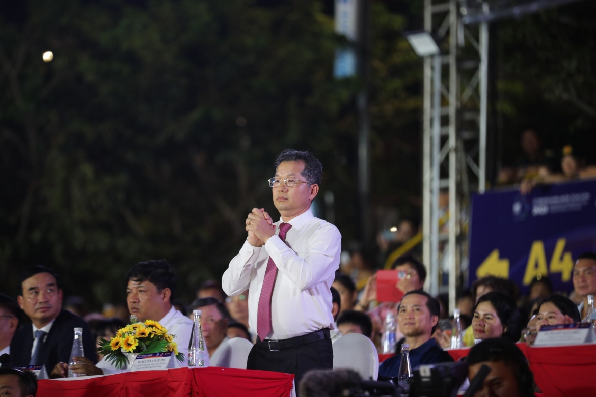 Ông Nguyễn Văn Quảng, Bí thư Thành uỷ Đà Nẵng tại lễ khai mạc.