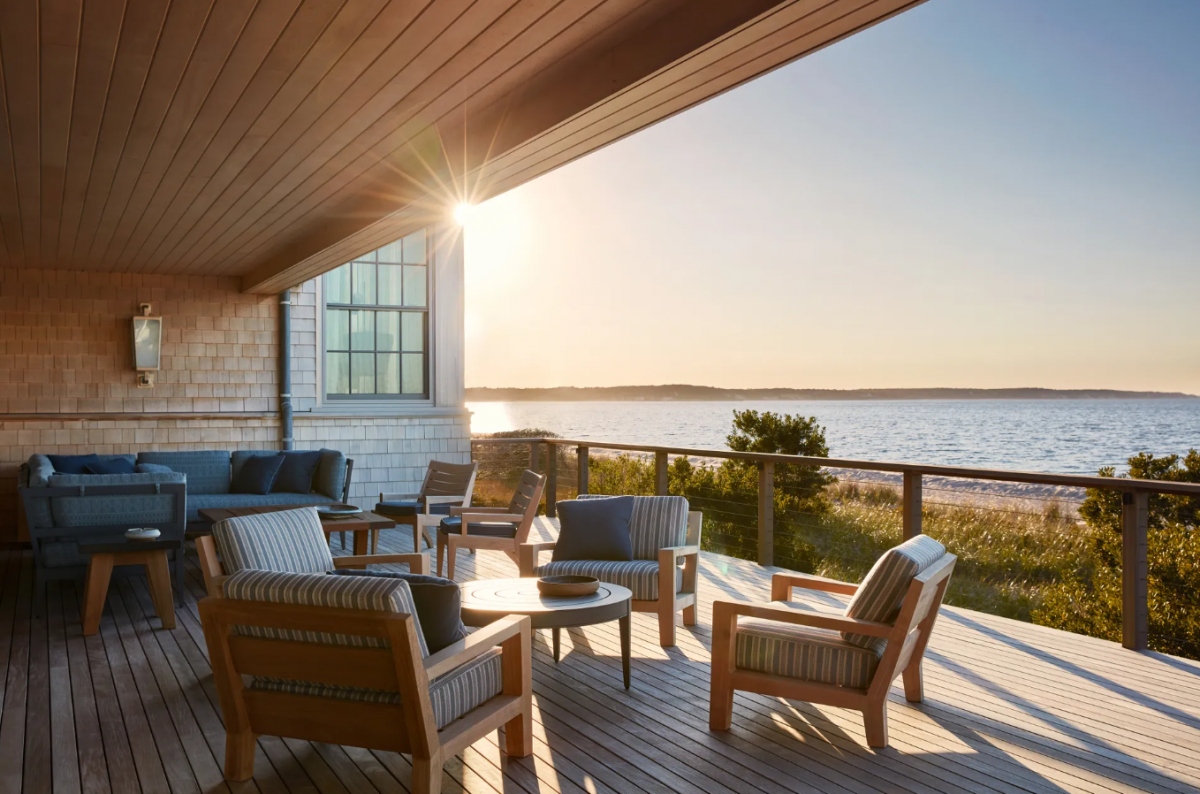 Ban công đón gió, nơi bạn có thể thư giãn cùng bạn bè và người thân.