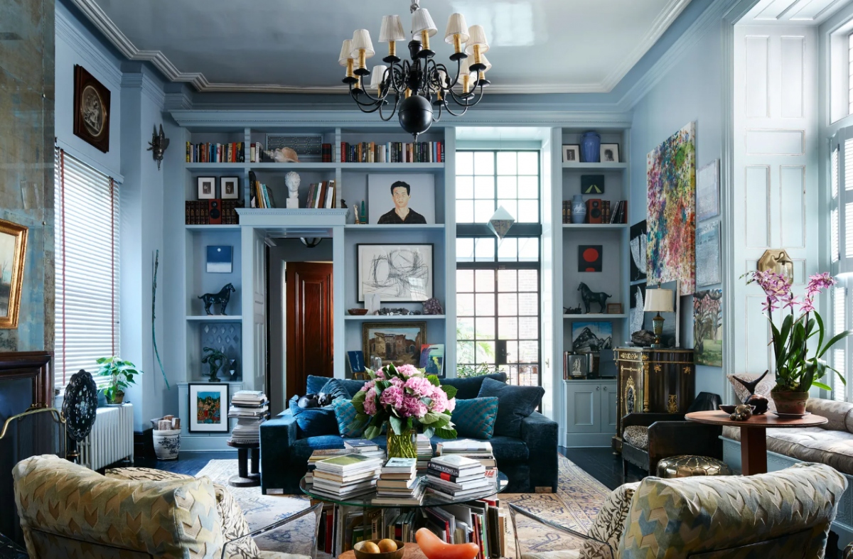 Màu xanh là tông màu chủ đạo cho căn phòng của bạn.