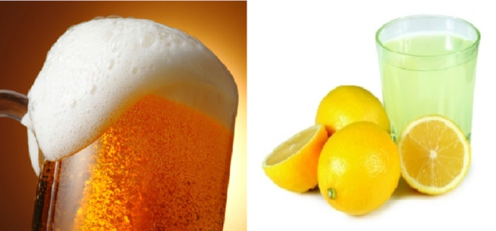 Làm đẹp từ hỗn hợp bia và chanh
